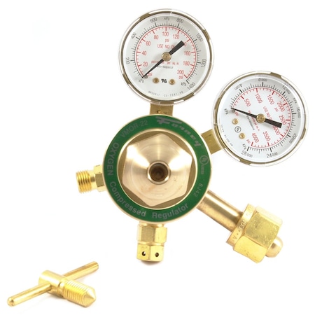 Forney 250 Series Oxygen Regulator, 2 in Side Mount 87090